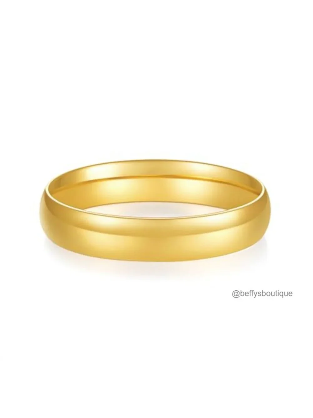 925 Sterling Silver Stacking Ring 14K Gold Plated Waterproof Wedding Band